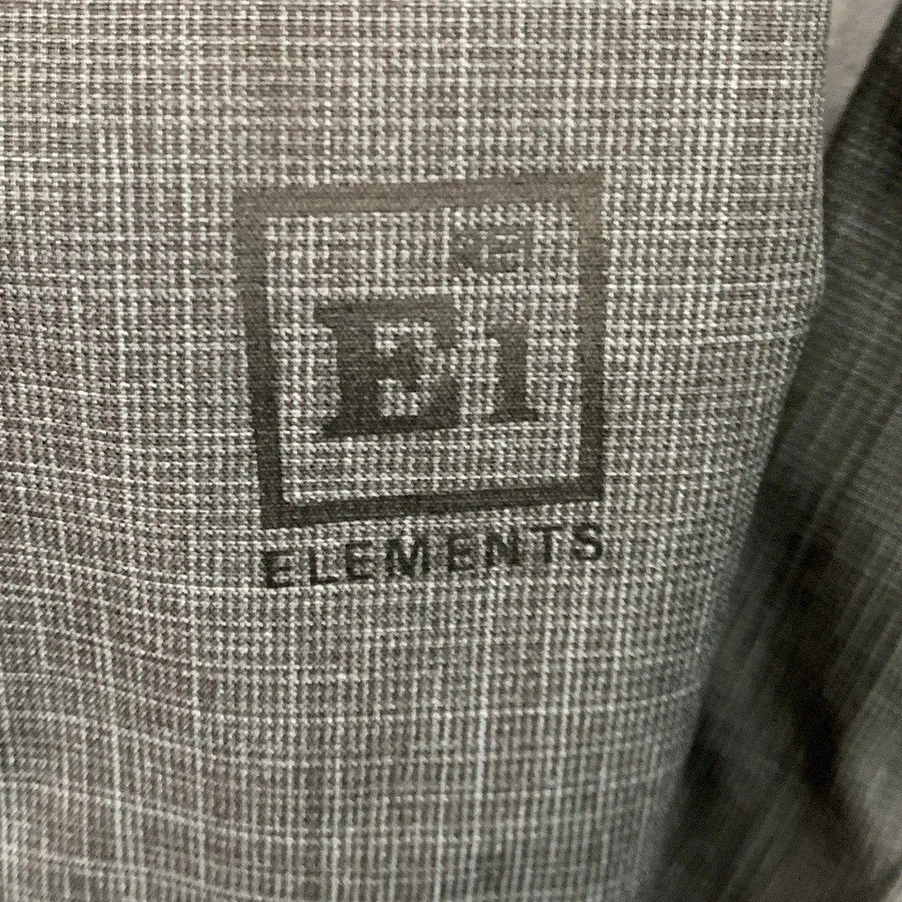 REI‎ E1 Elements Nylon Softshell Charcoal Gray Full Zip Jacket Men's Size M